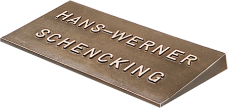 Pult mit Text mit Schriftart Nr.
