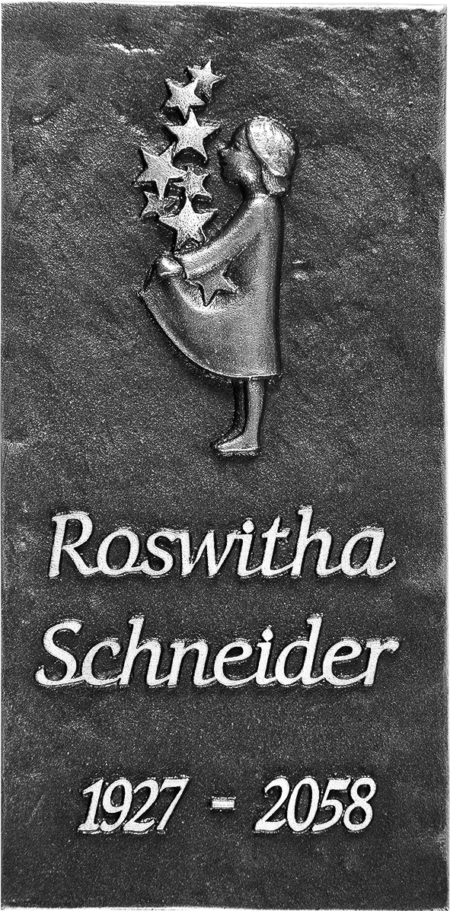 Namenstafel ohne Rand Größe 18 x 9 cm, d = 10 mm mit Motiv T, M, E, K, R, V, S – Bild 5