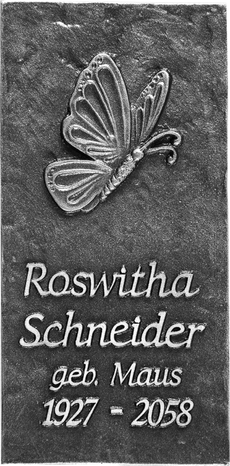 Namenstafel ohne Rand Größe 18 x 9 cm, d = 10 mm mit Motiv T, M, E, K, R, V, S – Bild 8