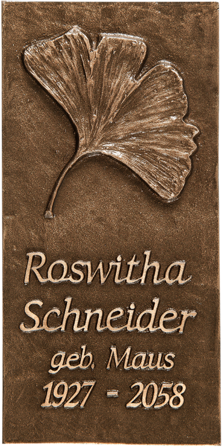 Namenstafel ohne Rand Größe 18 x 9 cm, d = 10 mm mit Motiv T, M, E, K, R, V, S