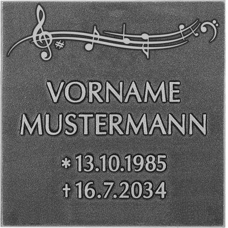 Namenstafel ohne/mit Rand (F) mit Motiv, Mehrtext oder beliebiger Tafelkont – Bild 13