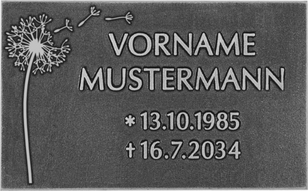 Namenstafel ohne/mit Rand (F) mit Motiv, Mehrtext oder beliebiger Tafelkont – Bild 14