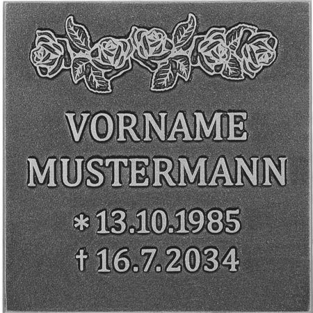 Namenstafel ohne/mit Rand (F) mit Motiv, Mehrtext oder beliebiger Tafelkont – Bild 15