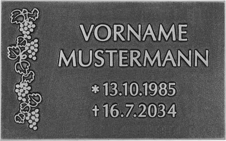 Namenstafel ohne/mit Rand (F) mit Motiv, Mehrtext oder beliebiger Tafelkont – Bild 16
