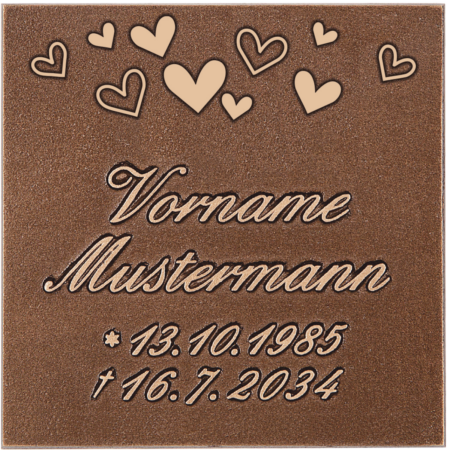 Namenstafel ohne/mit Rand (F) mit Motiv, Mehrtext oder beliebiger Tafelkont – Bild 6