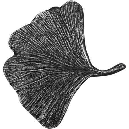 Ginkgo-blad 10 x 9 cm links/rechts mit Name und Jahreszahlen Schriftart:Fre - Afbeelding 4