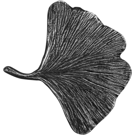 Ginkgo-blad 10 x 9 cm links/rechts mit Name und Jahreszahlen Schriftart:Fre - Afbeelding 12