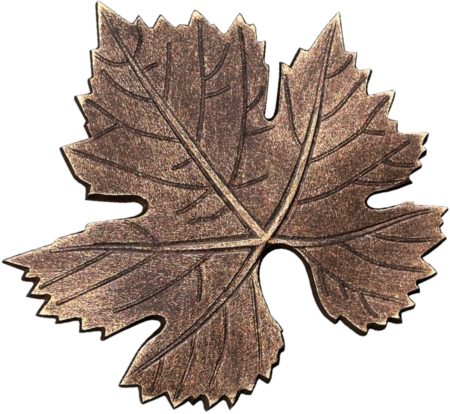 Feuille de vigne 10 x 10 cm links/rechts mit Name und Jahreszahlen Schrifta – Image 15