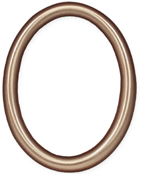 Rahmen zu Fotokeramikplatte oval