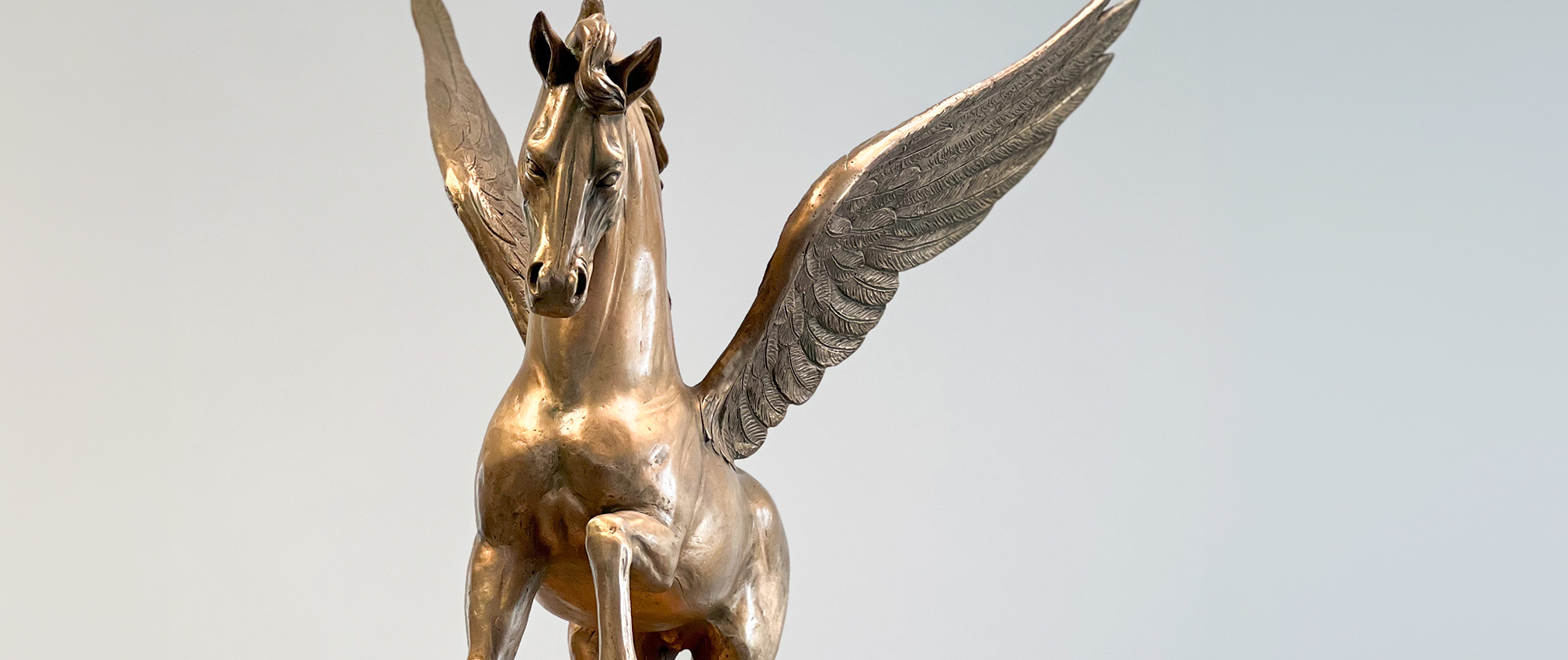 Bronzefigur Pegasus