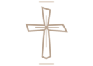 Kreuz für Grabmalgestaltung im dekorativen Stil von der Kunstgießerei für Grabmalkunst und Bronzen, Plein Bronzen.