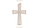 Klassisches Kreuz für Grabmalgestaltung von der Kunstgießerei für Grabmalkunst und Bronzen, Plein Bronzen